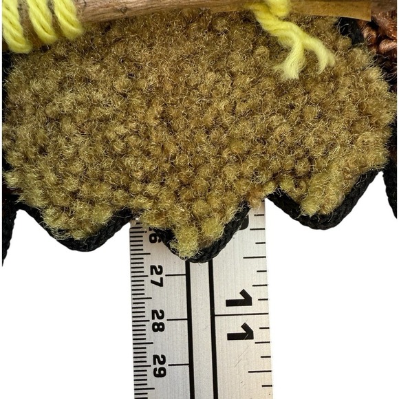 Owl Latch Hook Tapestry Yarn Rug Wall Hanging Art Mid Century  NO HANGER/HOOK - Picture 6 of 11